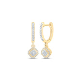 1/4CTW-DIA NK DANGLING EARRING